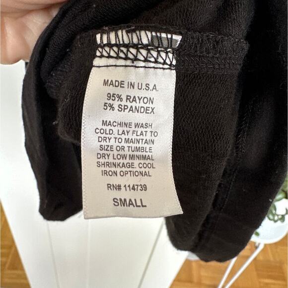 FLAX 'In Motion' Women's Black Sleeveless Top Tunic, Size Small, EUC - Picture 4 of 4